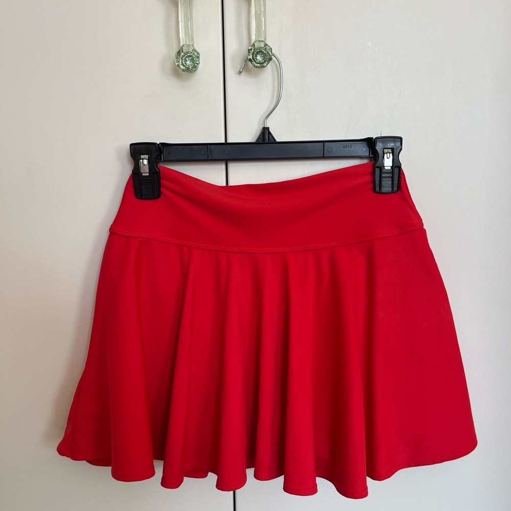 Red Athletic Skirt